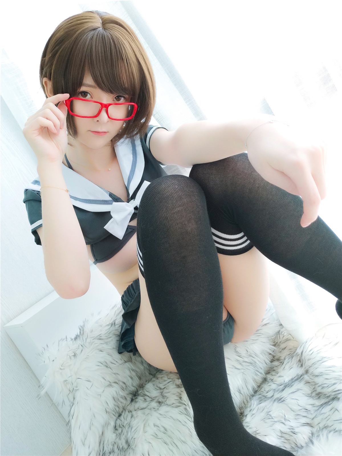 水淼aqua申鹤COS 当穿上服装那一刻侠女形象突显 - 蓝宅社-蓝宅社